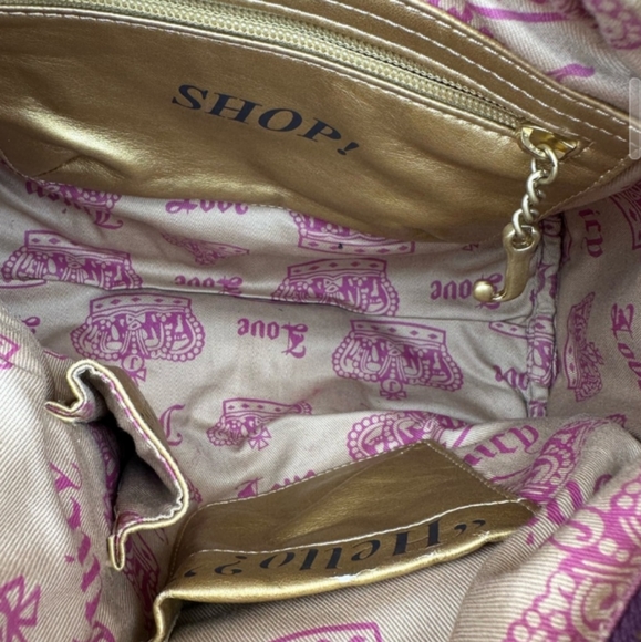 Vintage Juicy Couture Purple Velour Bag Y2K 👛 - Picture 5 of 8